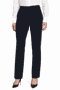 A pair of classic lady pants in black, featuring a sleek, tailored design and straight leg cut.