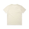 A cream-coloured children's t-shirt with a plain back, featuring a logo. Suitable for casual wear.