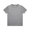 A grey Kids Block Tee featuring a round neck and short sleeves, with a logo on the tag.