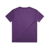 A purple kids' t-shirt featuring a simple design, with no visible logos or text on the back.