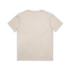 A neutral-coloured Youth Block Tee in a classic short-sleeve design, featuring a branding logo.