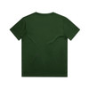A green youth block tee featuring a plain back design and a logo on the upper back.