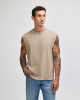American Apparel Heavyweight Cotton Unisex Garment Dyed Boxy Muscle T-Shirt