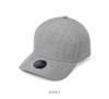 A grey cap with a cool dry mesh knit lining, featuring a logo on the front.
