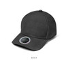 A black cap featuring a cool dry mesh knit lining and a branded logo.