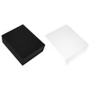 A magnetic gift box featuring a sleek black box and a clean white box, both with branding.