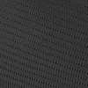 A close-up view of a textured black fabric, showcasing a fine, knitted pattern.