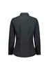 A women's long sleeve shirt in dark grey, featuring a fitted design and buttoned cuffs. Includes a logo on the garment.