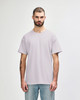 A light grey adult t-shirt with short sleeves, featuring a logo on the front.