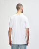 A white Gildan Softstyle adult t-shirt displayed from the back, with a plain design and no visible branding.