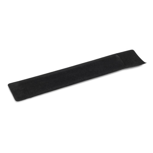 A black velvet pen sleeve designed for protecting and packaging pens.