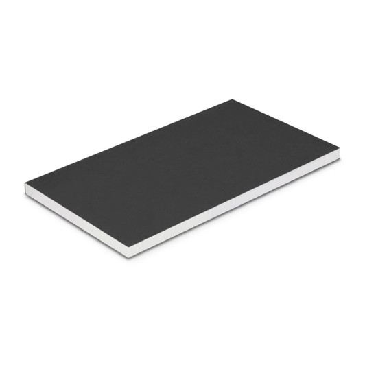 A small Reflex Notebook with a plain black cover and white edges.