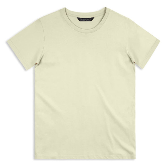 A light green TRENDSWEAR Original men's T-shirt with a round neckline. It has a simple design and features a logo.