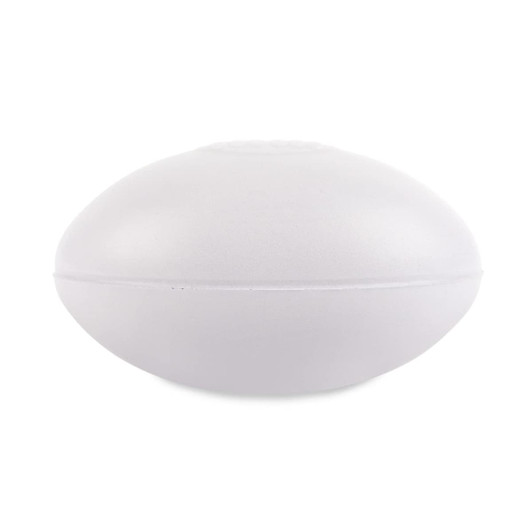 A football-shaped stress reliever in a solid color, designed for fun and stress relief.
