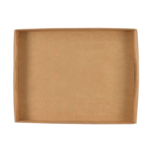 A large, natural paper gift box with a rectangular shape and open top.