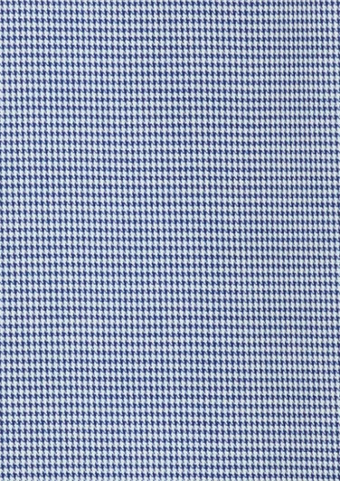 A patterned fabric featuring a blue and white check design, suitable for the Men's Jagger Long Sleeve Shirt.