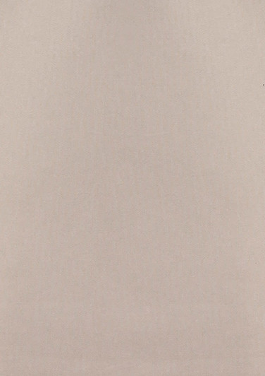 A plain, light beige fabric suited for women's lightweight short sleeve work shirts, featuring a logo.