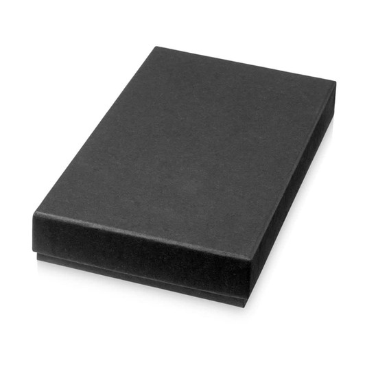 A black, rectangular gift box with a with a smooth finish, suitable for containing pen sets or similar items.