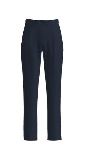 Navy tailored school trousers featuring a FlexiWaist design, with a sleek, professional cut.