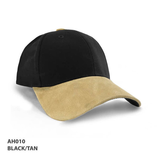 Heavy Brushed Cotton Suede Peak Cap