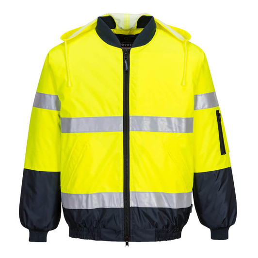 Hi-Vis Bomber Jacket Lined D&N