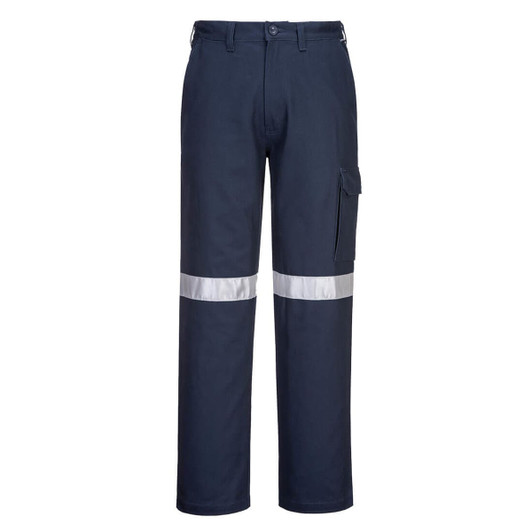 Cotton Cargo Pants With Tape