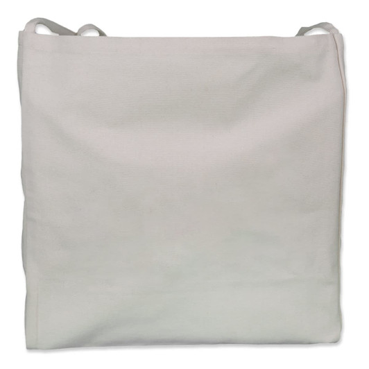 A plain, neutral-colored tote bag with sturdy handles, designed for versatility and everyday use.