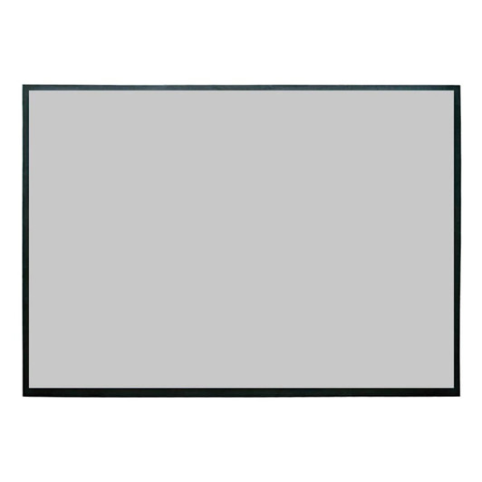 A grey promotional product framed in black, suitable for various print applications.