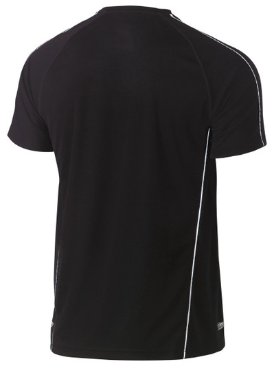 Men's Cool Mesh Tee with Reflective Piping