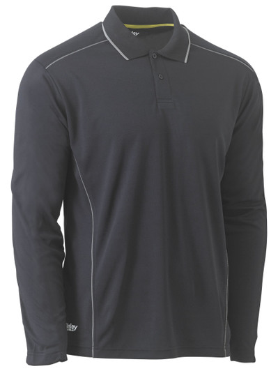 Men's Cool Mesh Polo with Reflective Piping