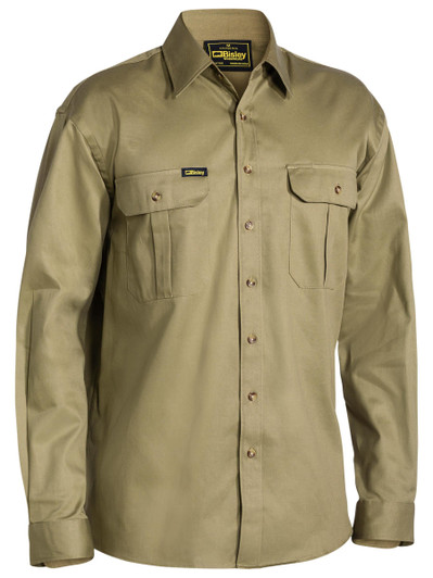 Men's Original Cotton Drill Shirt - Long Sleeve