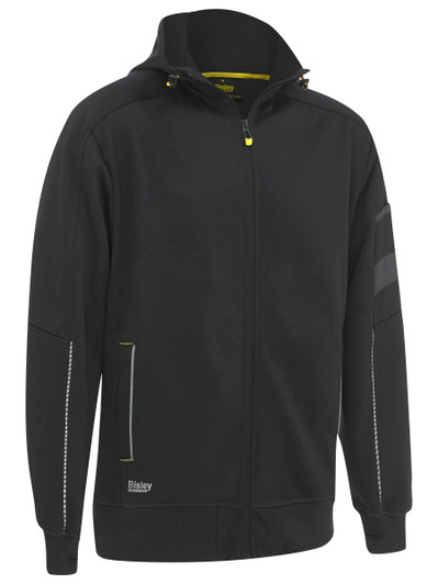Men's Work Fleece Zip-Front Hoodie with Sherpa Lining