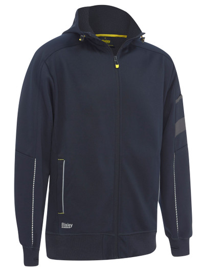 Men's Work Fleece Zip-Front Hoodie with Sherpa Lining