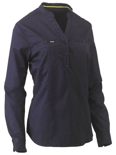 Women's Women's Stretch V-Neck Closed Front Shirt