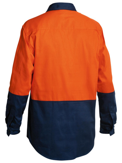Men's Hi Vis Closed Front Drill Shirt