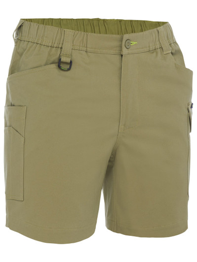 Men's Stretch Cotton Elastic Waist Cargo Short