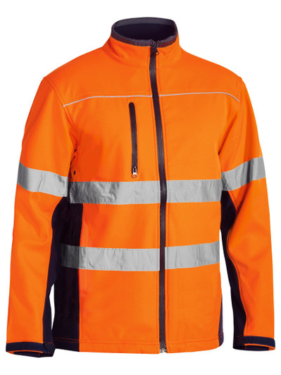 Men's Taped Hi Vis Soft Shell Jacket