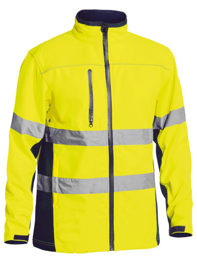 Men's Taped Hi Vis Soft Shell Jacket