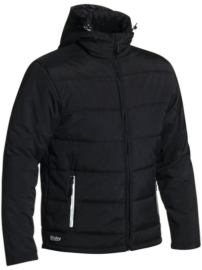 Men's Puffer Jacket with Adjustable Hood