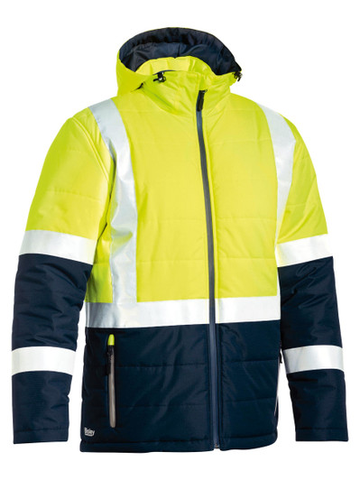 Men's Taped Hi Vis Puffer Jacket