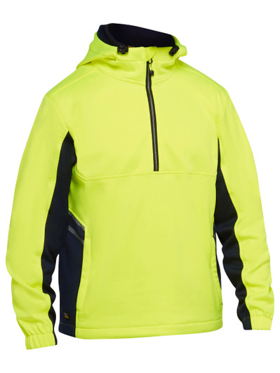Men's Hi Vis Liquid Repellent Fleece Hoodie