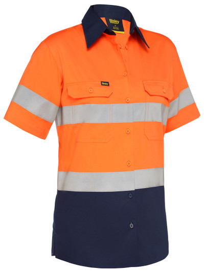Women's Women's Taped Hi Vis Cool Lightweight Drill Shirt