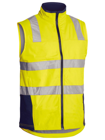 Men's Taped Hi Vis Soft Shell Vest