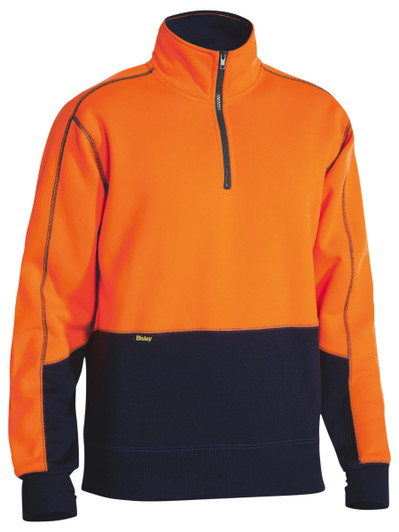 Men's Hi Vis Fleece 1/4 Zip Pullover