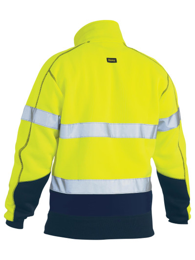 Men's Taped Hi Vis 1/4 Zip Fleece Pullover