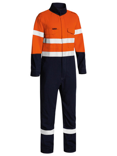 Men's TenCate Tecasafe Plus 580 Taped Hi Vis Lightweight FR Coverall