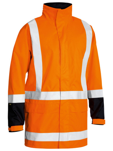 Men's Taped Hi Vis Rain Shell Jacket
