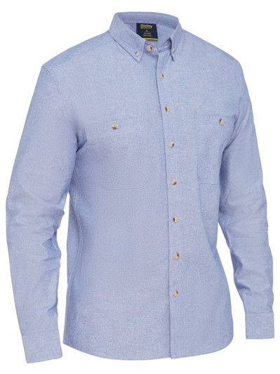 Men's Mens Long Sleeve Chambray Shirt