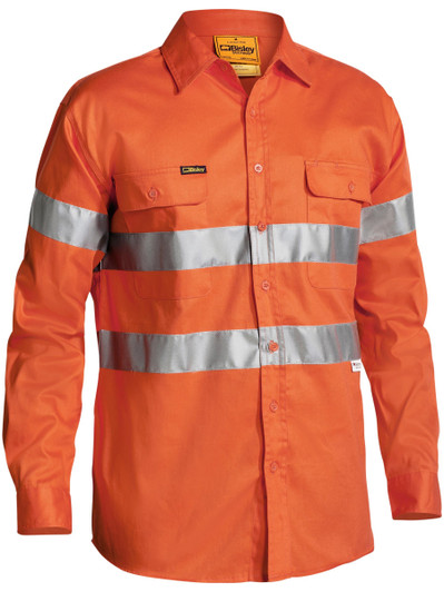 Men's Taped Hi Vis Drill Shirt