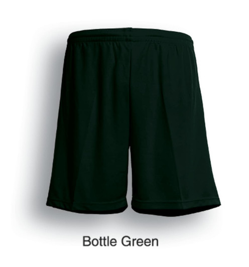 Breezeway football shorts in bottle green with an elastic waistband and a logo on the back.